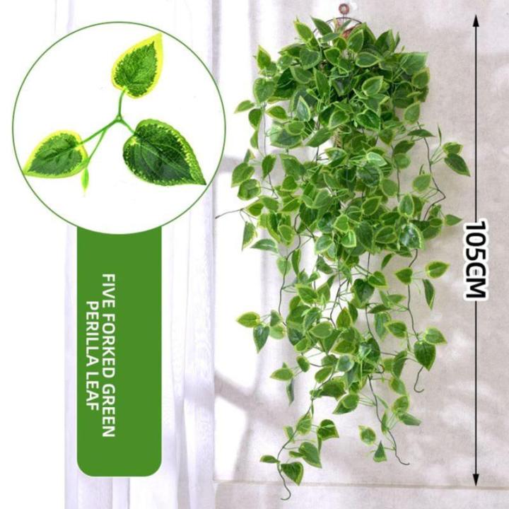 Nep klimop muur woondecoratie groene bladeren voor hotel en bruiloft tuin huis kunstmatige bladeren decor opknoping kunstmatige plant (groene bladeren)