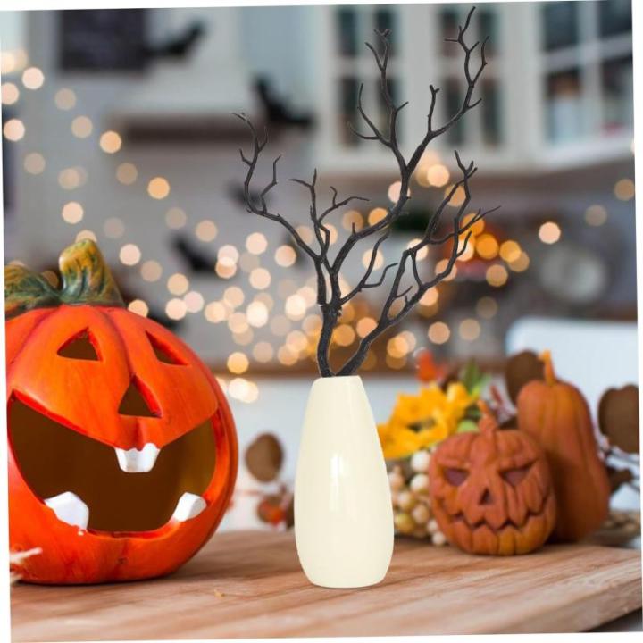 2st Halloween-Dekoration Äste Künstlicher Trockener Pflanzenzweig Vasenfüller Geweihzweige Landschaft Getrocknete Zweige Kleiner Dekorativer Zweigzweig Halloween-Baum Plastik Bl