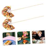 2St Blumenstab Blumenarrangement spaß zweige einhelll heusgen guci künstliche Blumenstiele fächerförmige Spitzhacke fächerförmiges Blumendekor Blumenstrauß-Stick Plastik Gol