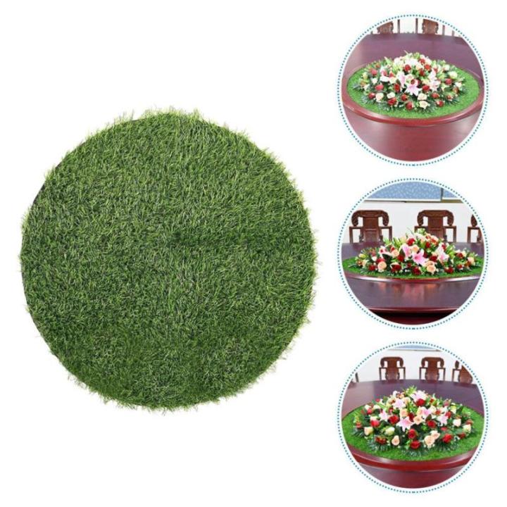Schachtdeksel Decoratie Gazon Pluizig Rond Tapijt Placemat Van Kunstgras Rond Kunstgras Kunstgras Placemats Kunstgras Kunststof Ronde Mat