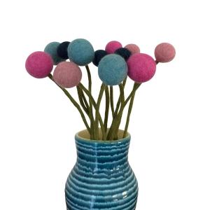 - Vilten bloemen boeket bloemen van vilt - boeket - Fair Trade - handgemaakt (amandelbloesem), enkele bloem: 31cm