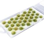 32 Stück Simulation Gras Modell Grasbüschel Miniatur Statisches Gras Modell Miniatur Strauch Büsche für Landschaftsschiene Weg 32 Stück Miniatur Grasbüschel