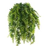 MIHOUNION Farn Kunstmatige kunstplanten hangende planten kunstmatige groene planten kunststof planten kunstplanten voor buiten balkon pot bruiloft tuin decoratie 2 stuks