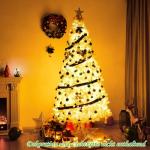 Kunstkerstboom, dennenboom met metalen standaard, pvc-naalden, kunstboom, ideaal voor thuis, kantoor, winkels en hotels, wit