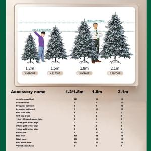 Weihnachtsbaum Grüner Tannenbaum Künstlich Weihnachtsbaum, Buschige Zweige, Geschmückter Weihnachtsbaum DIY Als Weihnachtsdekoration für Zuhause, Küche und Büro(180 x 110 cm/