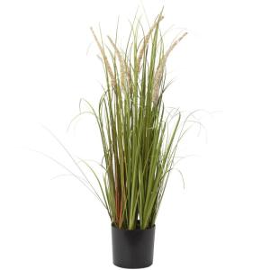 Kunstgras decoratief gras hoog, groot als echt vossenstaartgras, hoogte: 70 cm kunstgras gras grassen arrangement kunstplant kunstplant kantoor decoratie plastic planten, wit