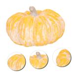 Pompoen 3 Stuks Pompoen Decoratie Miniatuurfiguren Mini Hars Figuren Standbeelddecoratie Scene Layout Pompoen Decoratie Verlichte Keramische Pompoen Herfst Tuin Decoratie Kunstmati