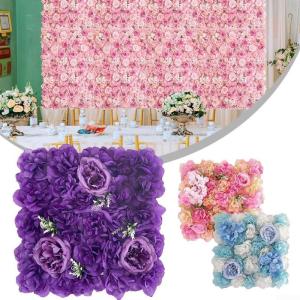 Stilvolle Kunstblumen-Wandpaneel für Hochzeiten, Partys und Heimdekor-Design (10#)