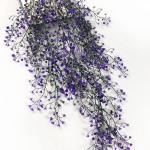 2 stuks hangende mand kunstmatige bloem, kunstmatige bloemen aan de muur, muur gemonteerde kunstmatige bloemen, kunstmatige bloemen buiten, kunstmatige hangplanten voor thuis, tuin