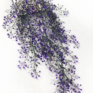 2 stuks hangende mand kunstmatige bloem, kunstmatige bloemen aan de muur, muur gemonteerde kunstmatige bloemen, kunstmatige bloemen buiten, kunstmatige hangplanten voor thuis, tuin