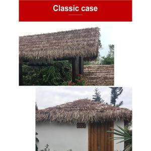 Simulation Thatch Tile Plastic Natural Wild Fake Straw Artificial Fake Thatch Straw Dekoration Bauernhaus Traufe Stroh Pe Flame Retardant Plastic (Farbe: Gelb A,Größe: 2St)