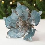 Glitzernder Weihnachtsstern, Weihnachtsbaumschmuck, hängende Dekoration für Weihnachtsbaum, Hochzeit, Party, Kranz, Dekoration (weiß)