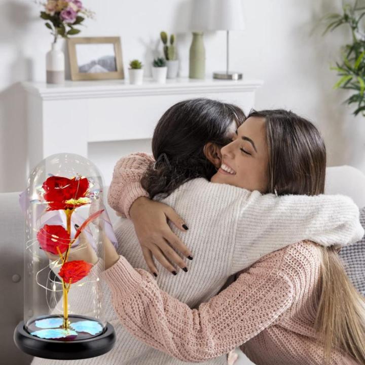 Die Schöne und das Biest Ewige Rose,Galaxy Rose Geschenk für Freundin