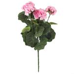 Künstliche Geranien, Blumen, künstliche Pflanze, Geranie, Strauch, Blumen, künstliche Flora, Heimdekoration, Zubehör, künstliche Pflanzen (lila)