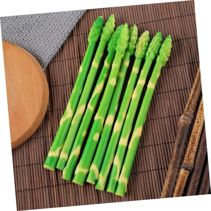 50 Stück Simulierte Spargel-Ornamente Gefälschtes lebensechtes Gemüse künstliches Spargeldekor weihachtsdeko dekoweihnachten künstliches Spargelmodell simulierte Spargelmodell