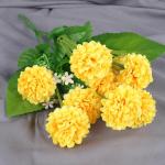 Dekoblumen Künstlich Hortensie Unechte Blumen Kleine Kugel Künstliche Blume Braut Hochzeitsblumenstrauß für Haus Garten Party Blumenschmuck 0506