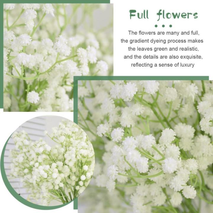 Gypsophila-, 10 stuks Gypsophila-planten, voor bruiloft, bruidsboeket, thuis, knutselen en decoratie