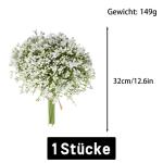 als echt 16 stuks Gypsophila  kunsttak boeketten voor bruiloft party home decoratie 1401