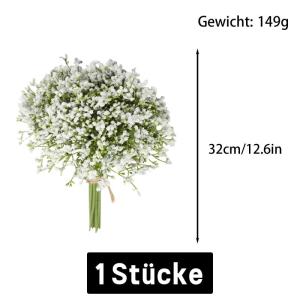als echt 16 stuks Gypsophila  kunsttak boeketten voor bruiloft party home decoratie 1401