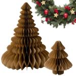 Waben Weihnachtsschmuck, 2 STÜCKE Desktop Weihnachtsbaum Ornament, Weihnachtsbaum-Dekoration Mit Mehrschichtiger Textur Für Weihnachtsfoto-Requisiten, Partydekoration