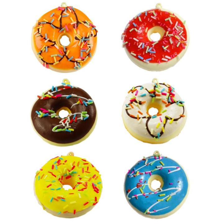 6 stuks Realistische Kunstmatige Donuts Nep Donuts Model Realistisch Kunstvoedsel Kunsteten Kunstmatige Taart Simulatie Donuts Kunstmatige Voor Bruiloft Fotografie Voedsel Props (6