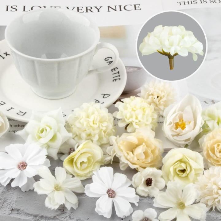20 stuks bloemkoppen mini bloemkoppen voor bruiloft thuis knutselen scrapbooking decoratie
