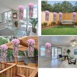 Nep Wisteria Wijnstok Zijde Bloem - Kunstmatige Blauweregen Wijnstok Opknoping Zijde Bloemen 90CM voor feest thuis bruiloft decor DIY Opknoping Huis Tuin Feest Decor