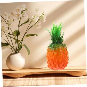 3st Simulierte Ananas-Ornamente Künstliche Ananas Ananas-Statue Künstliches Ananas-Modell Künstliche Früchte Falsches Obst Obstdekor Für Die Küche Simuliertes Obst Harz Orang