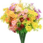 6 bundels voor buiten, uv-bestendig, kunstplanten in grote hoeveelheden voor het ophangen van plantenbakken, buiten, veranda, vaas,