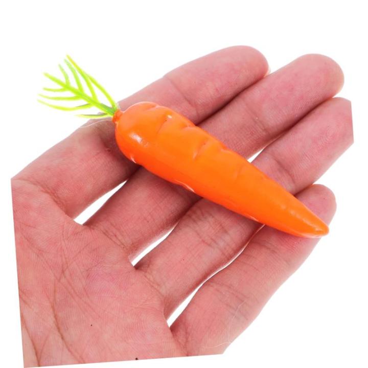 1 Satz Karotte Simulationsgemüse Puppenhaus-miniaturen Essen Möhren Mini-gemüse Mini Scale Gartendeko Rostoptik Künstliche Pflanzen Gefälschtes Gemüse Schaumstoff Styropor 25
