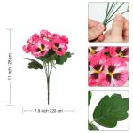 10 bundels kunstbalkonbloemen als echt balkon, kunstbloemen, buiten, uv-bestendig, weerbestendig, kunstbalkonplanten, balkonbloemen voor huis, vensterbank, bruiloft, decoratie (roz