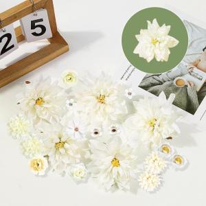 26 stuks hoofden 2-10 cm verschillende soorten, kunstdecoratie, bloemen, mini-kunstbloemkoppen, , , kunstdecoratieve bloemen voor taartdecoratie,
