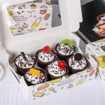 Fake Kuchen künstliche Kuchen 6 Stücke Realistische Gefälschte Kuchen Künstliche Kuchen Simulation Cupcake Modell Fotografie Prop Realistisches Essen