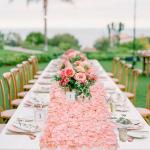 Blumen-Wandhintergrund – Blush 2 Stück Blumen-Wandpaneele 0,4 x 1,2 m, Seidenblumen-Wanddekoration für Hochzeit, Party, Abschlussball, Abschlussfeier, Brautparty, Dekoration