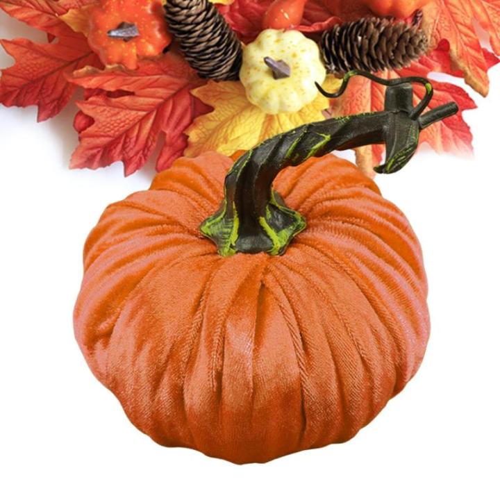 Minis Samt-Kürbisse – Künstliche Künstliche Dekorative Bunte Schaumstoff-Kürbisse | Handgemachte Halloween-Ernte-Gemüse-künstliche Simulations-Kürbisse, Bauernhaus-rustika