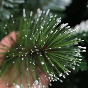 Künstlicher Weihnachtsbaum mit Schneebeflockung, Tannenzapfen, Beeren, Metallständer und Aufklappbaren Zweigen, Als Dekoration für Feiertagspartys(1.2m/4ft)