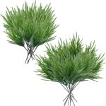 12 Stück Norfolk-Tanne-Stängel, realistische künstliche Tannenzweige, weicher Kleber, Norfolk-Tanne-Weihnachtszweige für Weihnachten (17,7 Zoll), künstliche Pflanzen