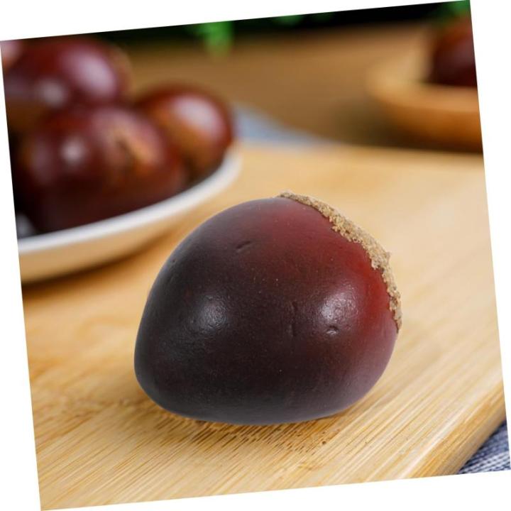 5 Sätze Schaumkastanie Schaumfruchtmodell Gefälschte Früchte Prop Künstliche Kastaniendekorationen Heimtextilien Basteln Nüsse Heimdekoration Falsche Nüsse Coffee 30 Stück *