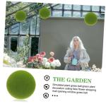 2St Simulierter Moosball imitierte grüne Moossteine Dekor fensterdeko selber Machen künstlich kunstpflanze kunstplflanze Requisiten aus Mooskugeln DIY blumenkunst versorgung Scha