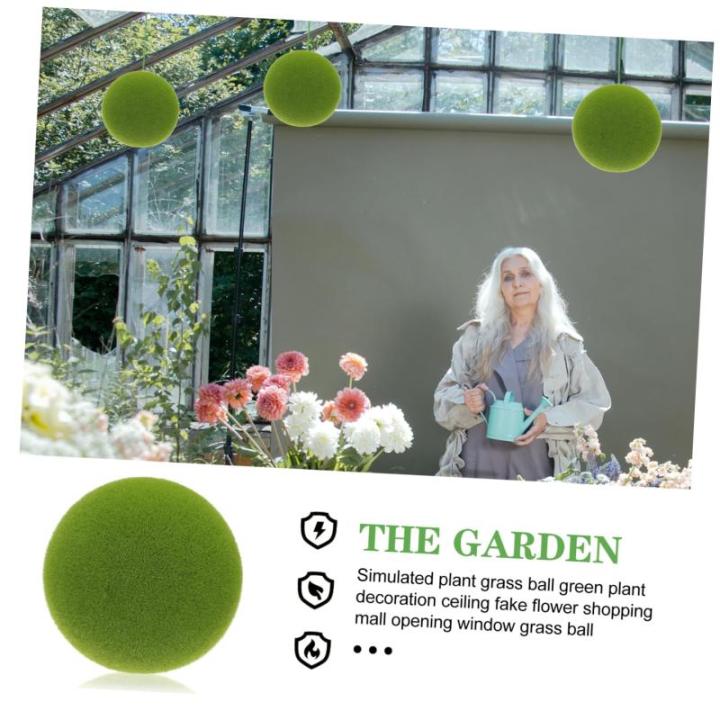 2St Simulierter Moosball imitierte grüne Moossteine Dekor fensterdeko selber Machen künstlich kunstpflanze kunstplflanze Requisiten aus Mooskugeln DIY blumenkunst versorgung Scha