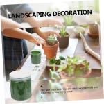 2 Stück 1 Moosrasenpulver Künstliches Dekor Kunstrasen Dekorationen Fee Gefälschtes Gras Zen-gartenzubehör Terrain DIY Grasmodell Blumendekoration Zug Nylon Spielzeugzimmer Anl