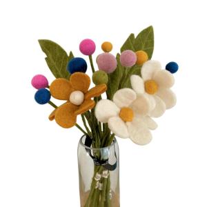 - Vilten bloemen boeket bloemen van vilt - boeket - Fair Trade - handgemaakt (zomerweide)