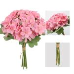 Künstliche Blumen Glühende 12 Stück Rosen Echte Aussehende Gefälschte Rosa mit Stiel für DIY Hochzeit Sträuße Mittelstücke Brautdusche Party Home Dekorationen 1702