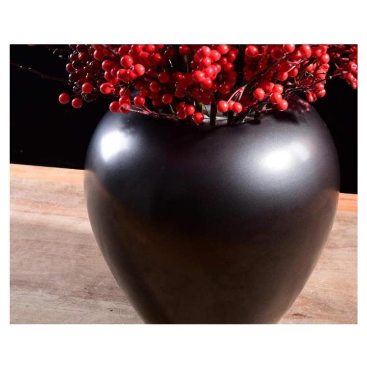 Kunstblumen Künstlicher Blumenstrauß aus roten Beeren – handgefertigte Topfdekoration für Innenräume. Blumensträuße im Topf, großer Bonsai für jeden Anlass
