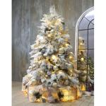 Künstlicher Baum Großer weißer Weihnachtsbaum, künstlicher schneebedeckter Baum mit Ornamenten, Weihnachtsbaum für Zuhause/Büro/Party-Dekoration