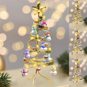 Gepersonaliseerde sneeuwpop naam kerstboom naam kerstboom kristal kerstboom cadeaus voor verjaardag kerstdecoratie geschenken voor vrouwen vrouw vriend vriend, stijl 3-2