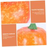 7 Sätze Künstlicher Kürbis Halloween-wohndekoration Tischplatte Kleiner Kürbis Halloween-Kranz Blumendekoration Herbstdeko Mini-dekor Heimdekorationen Plastik Yellow 10 Stück 