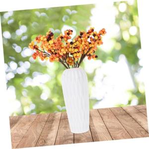 Ceramic Ornaments 12 Stück Arrangement-Dekorationen, künstliche Beeren, weihnachtliche Atmosphäre, Weihnachtsparty-Dekorationen, DIY-Urlaubsdekoration, Weihnachtsgirlande, küns