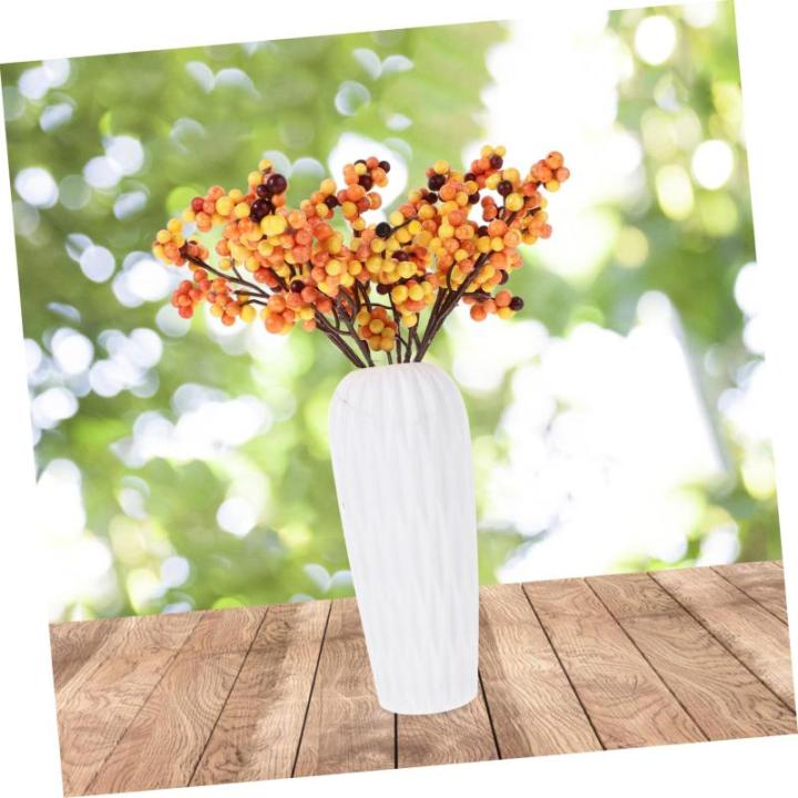 Ceramic Ornaments 12 Stück Arrangement-Dekorationen, künstliche Beeren, weihnachtliche Atmosphäre, Weihnachtsparty-Dekorationen, DIY-Urlaubsdekoration, Weihnachtsgirlande, küns