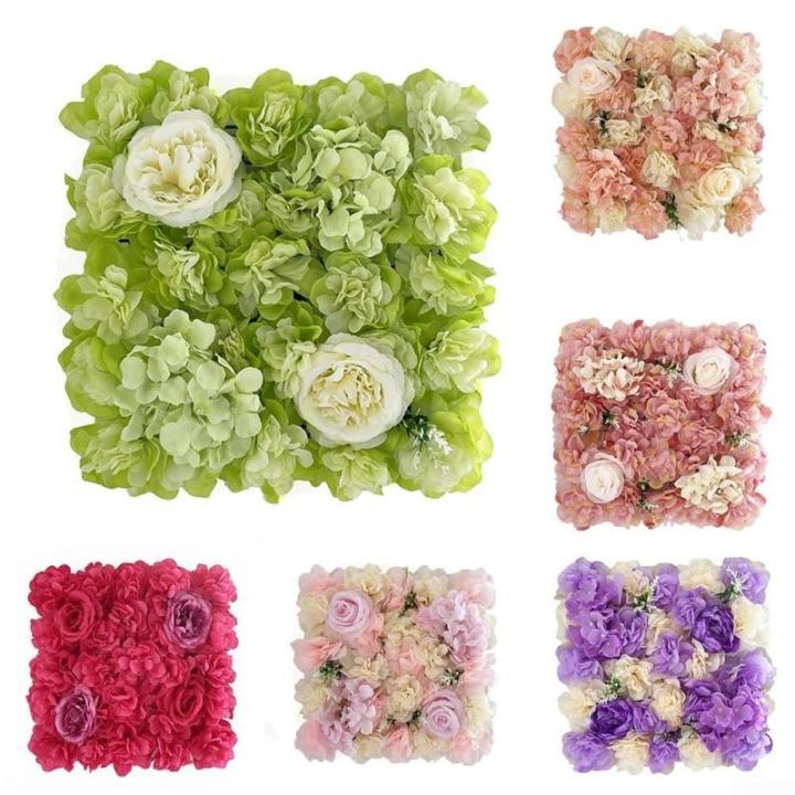 Stilvolle Kunstblumen-Wandpaneel für Hochzeiten, Partys und Heimdekor-Design (17#)